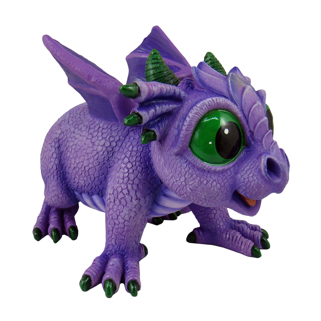  Purple Stone Dragon Figurine Collectible