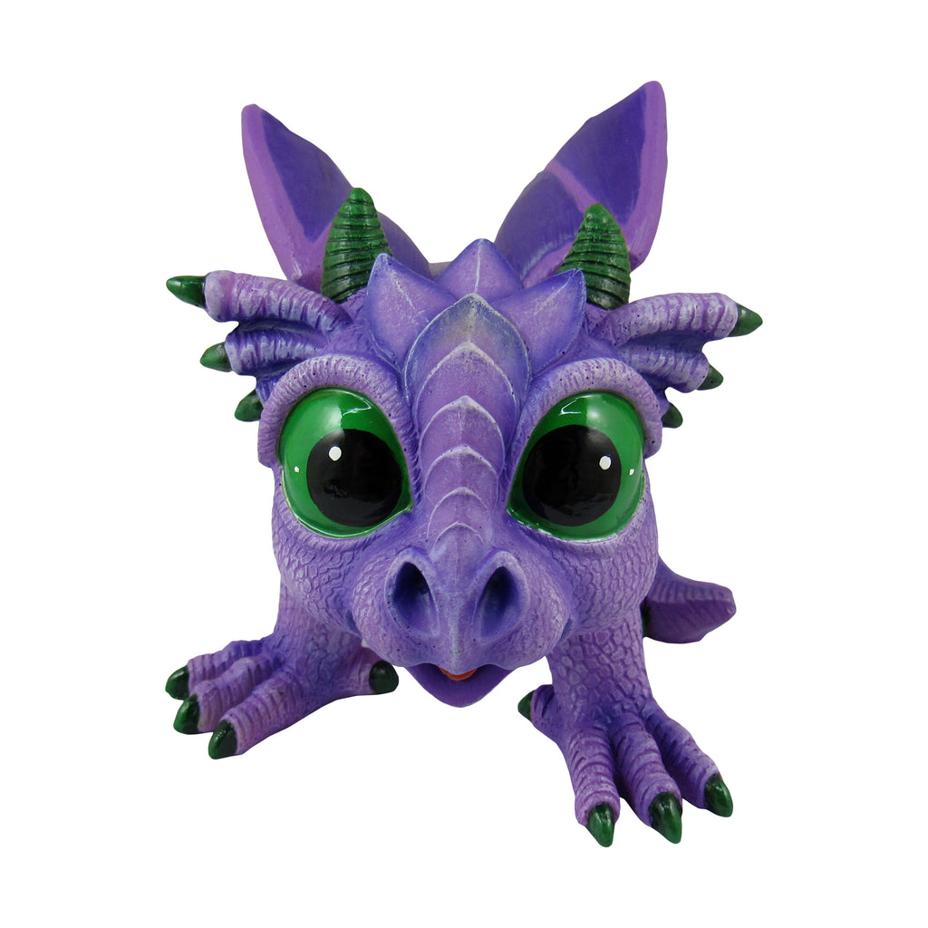  Purple Stone Dragon Figurine Collectible